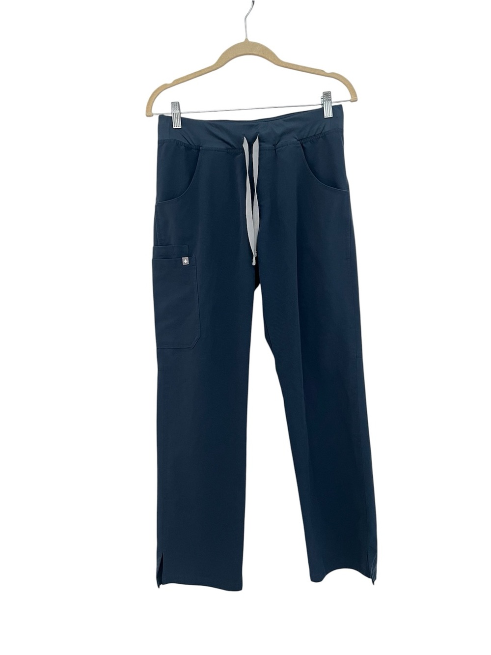 Figs Navy Blue Medical Drawstring Utility Scrub Pants Women’s Size Small